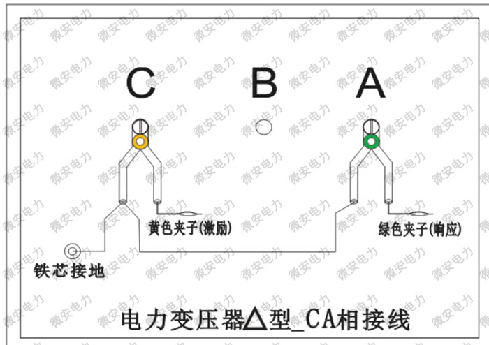 電力變壓器Δ_CA試驗接線
