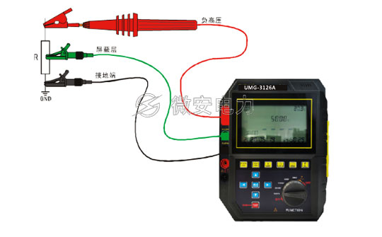 5000V_數字絕緣電阻測試儀接線圖 5000V_數字絕緣電阻測試儀接線圖